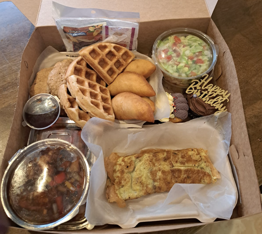 Breakfast in a Box at Restorations Tobago